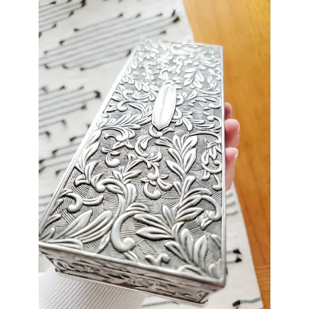 Godinger Foliage Scroll Silverplate Jewelry Box